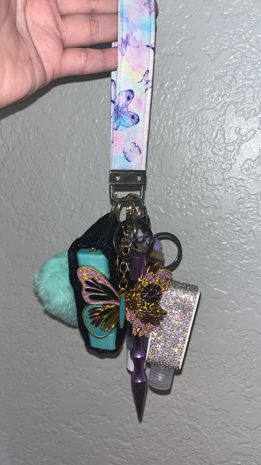 Teal+Purple butterfly ( Includes two free cans )